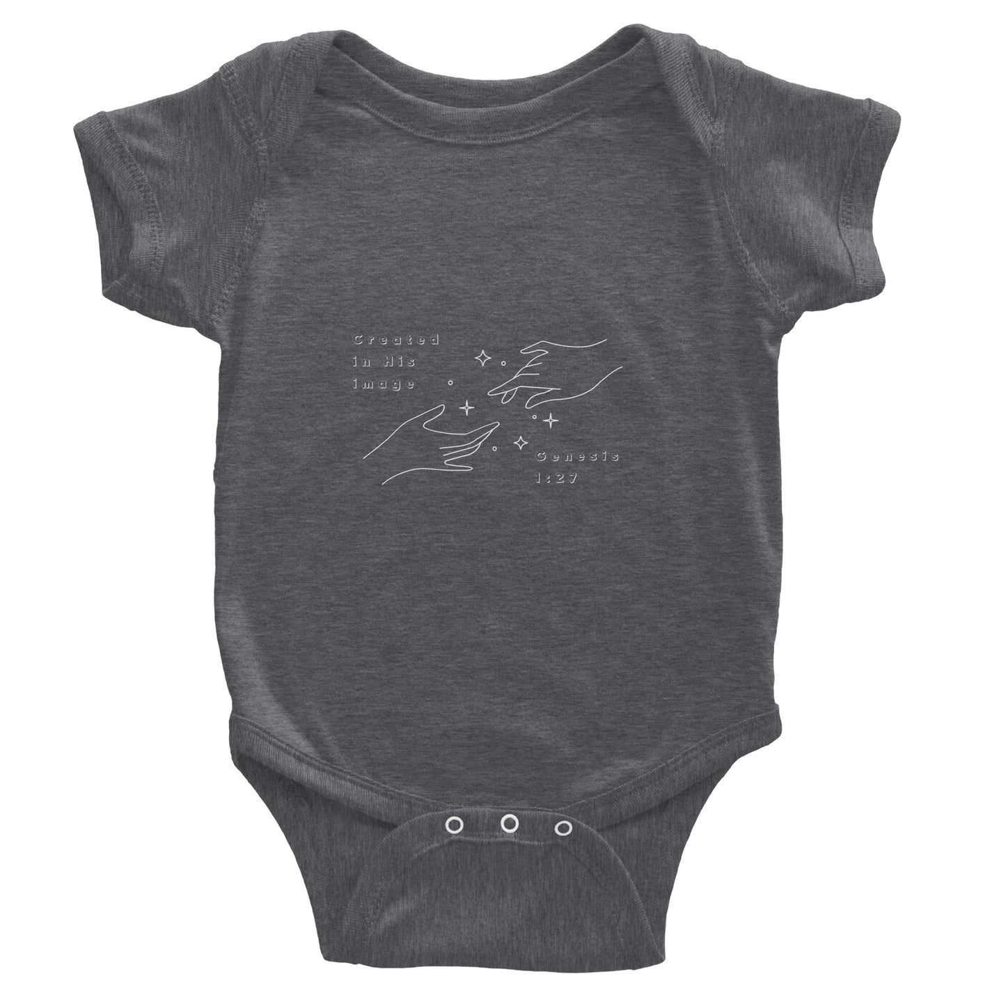 Created in His Image Classic Baby Short Sleeve Bodysuit