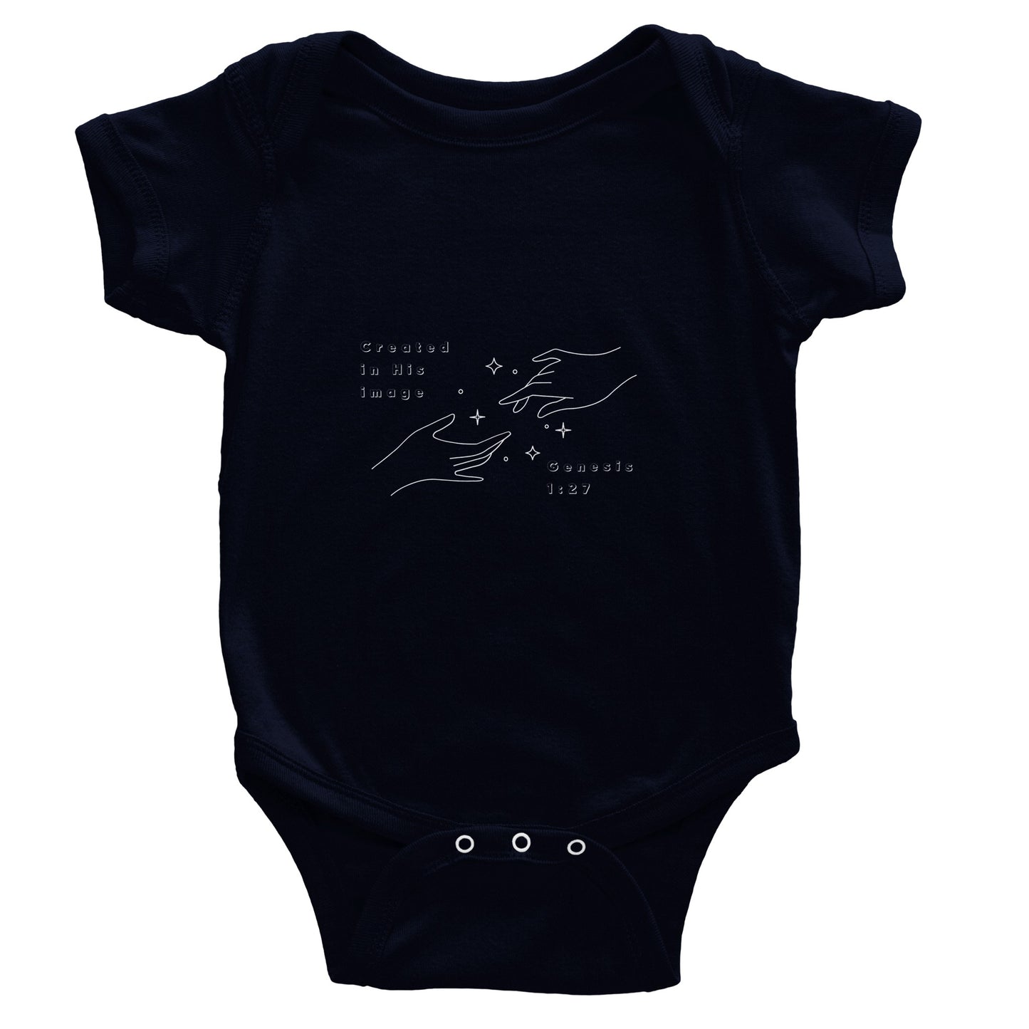 Created in His Image Classic Baby Short Sleeve Bodysuit