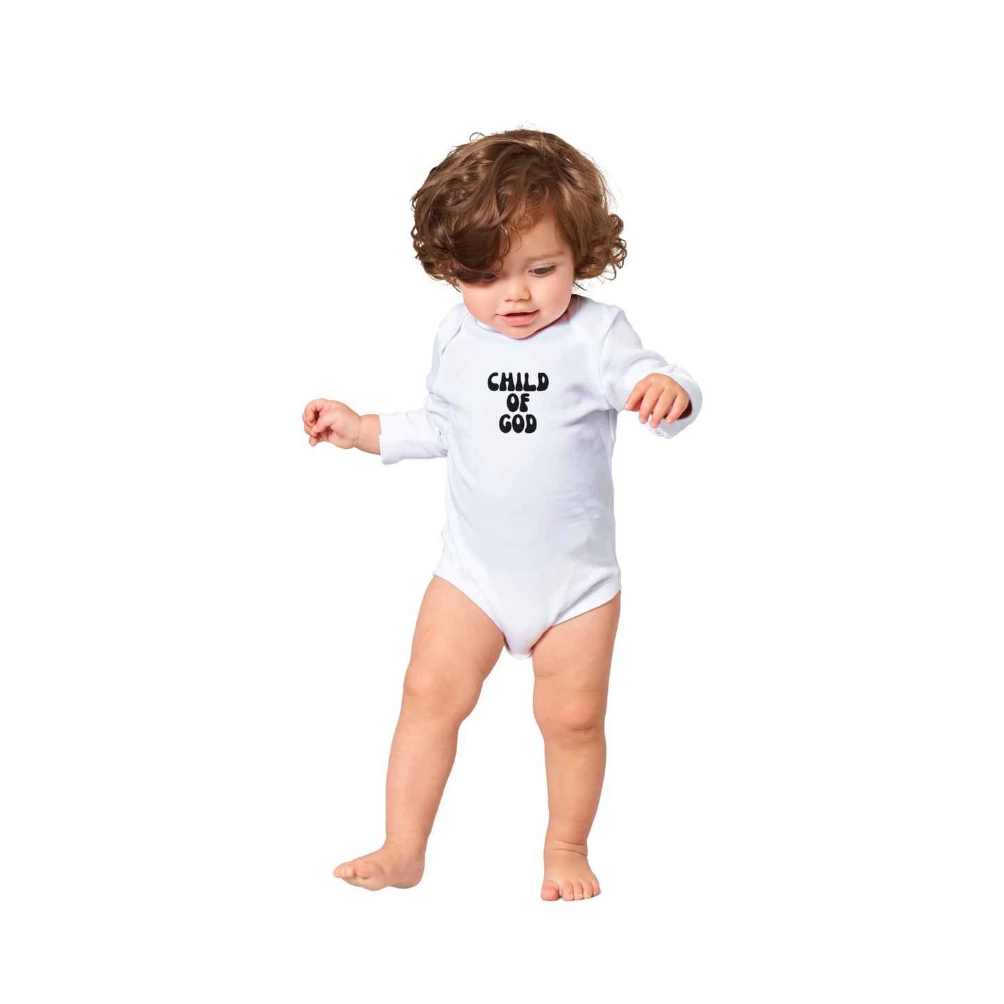 Child of God Classic Baby Long Sleeve Bodysuit