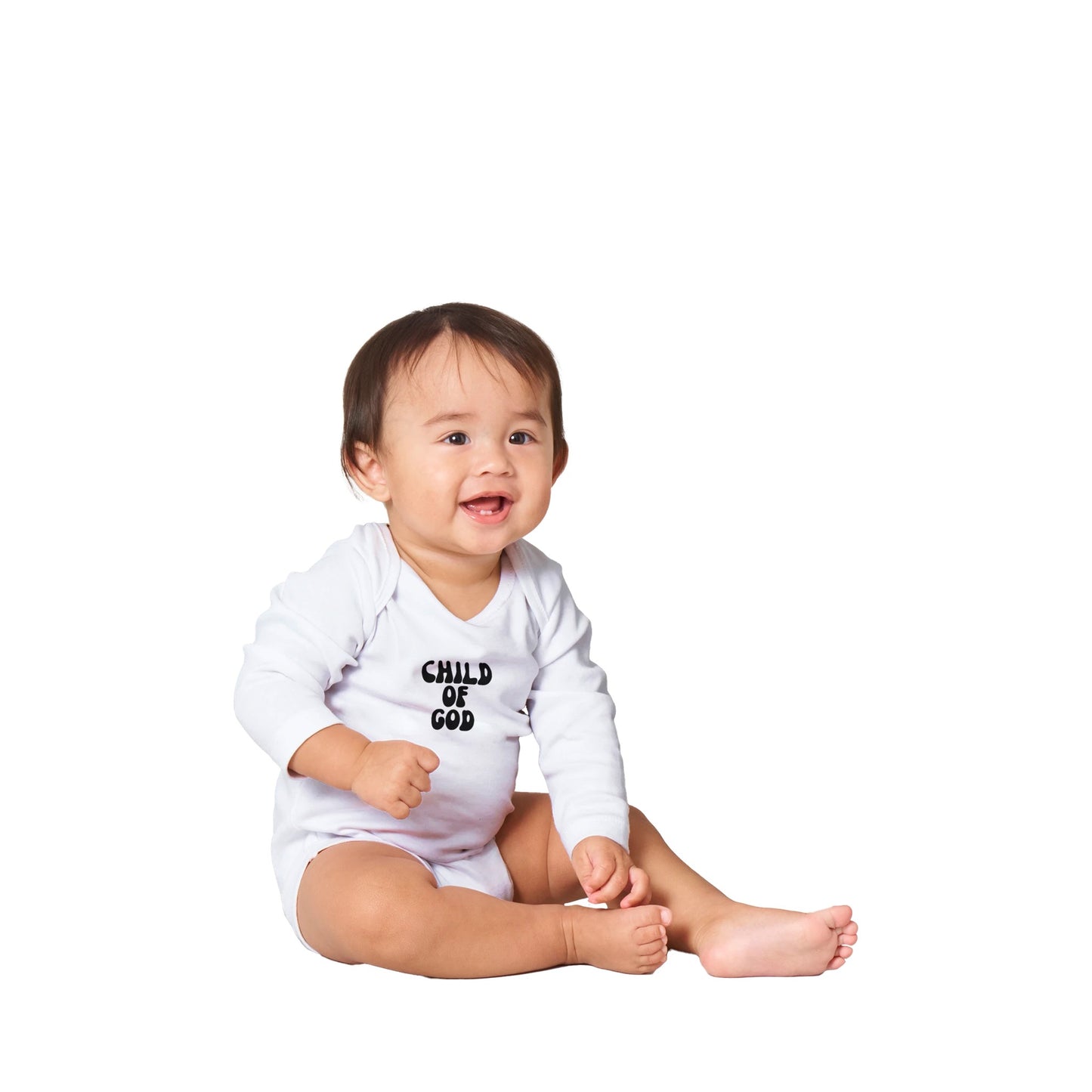 Child of God Classic Baby Long Sleeve Bodysuit