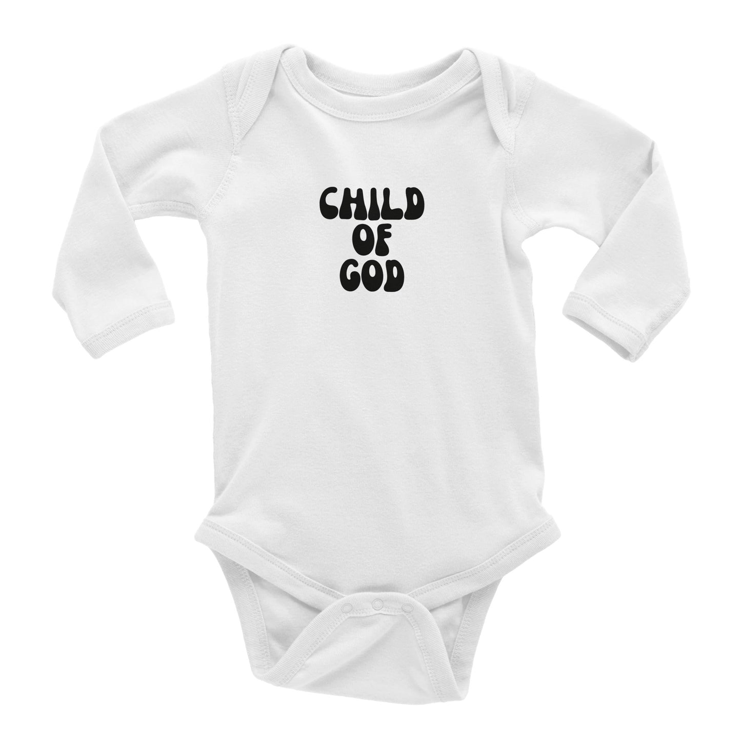 Child of God Classic Baby Long Sleeve Bodysuit