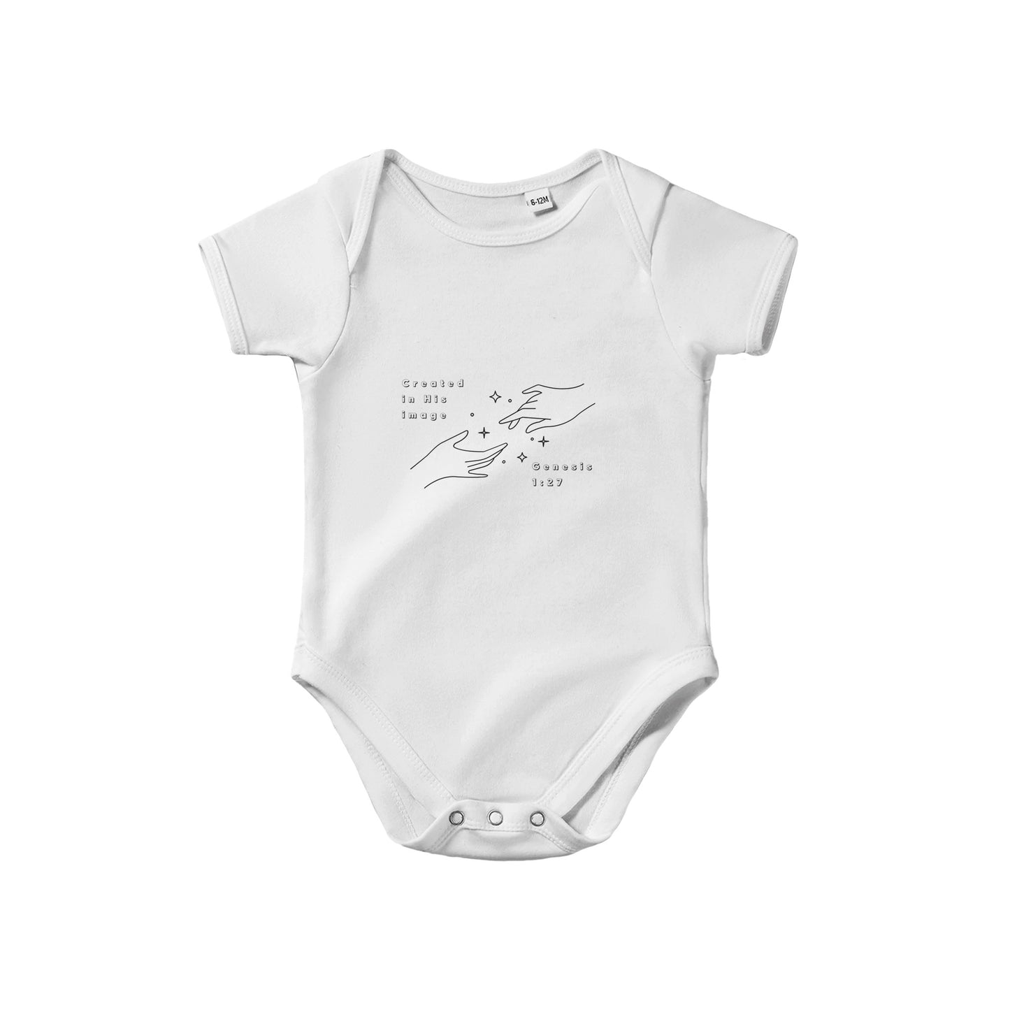 Created in His Image Classic Baby Short Sleeve Bodysuit