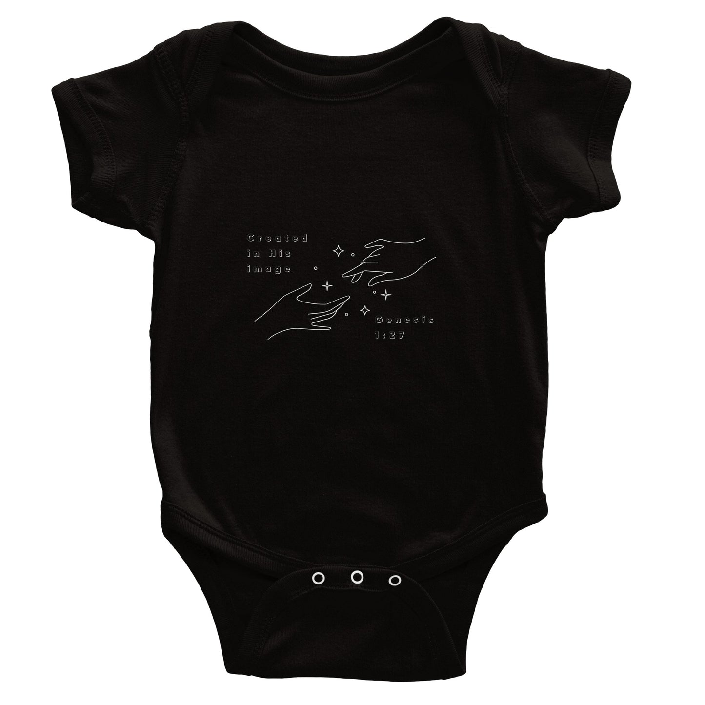 Created in His Image Classic Baby Short Sleeve Bodysuit