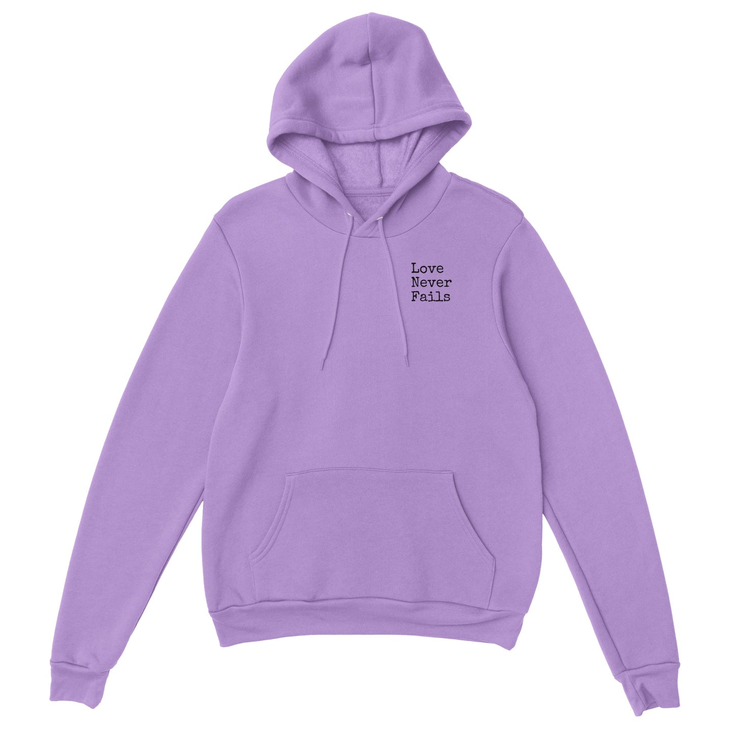 Love Never Fails Premium Unisex Pullover Hoodie