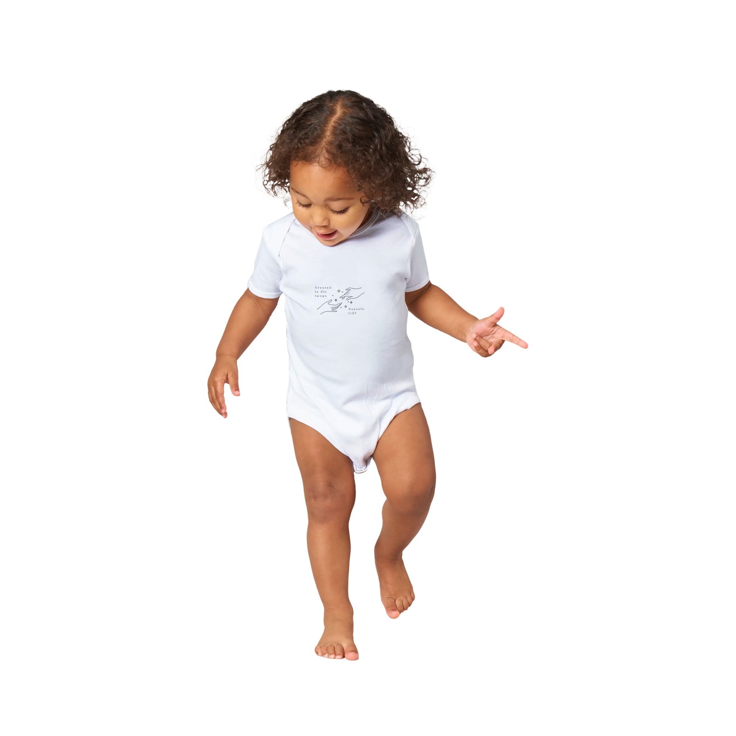 Created in His Image Classic Baby Short Sleeve Bodysuit