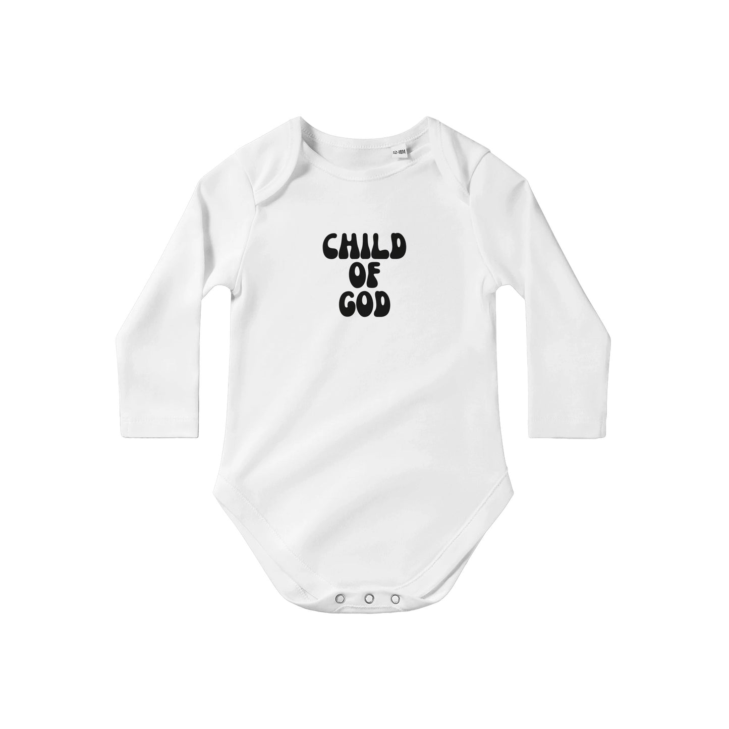 Child of God Classic Baby Long Sleeve Bodysuit