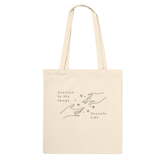 Created in His Image Premium Tote Bag