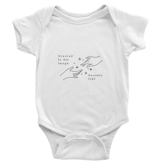 Created in His Image Classic Baby Short Sleeve Bodysuit